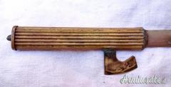 Tagliacarte epoca fascista degli anni '30 realizzato con impugnatura a forma di pugnale con scure