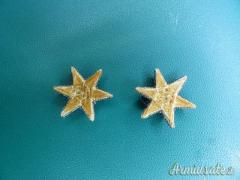 Coppia di stelletta austro-ungariche per ufficiale.WW1-K.u.K.