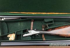 Doppietta Lancaster side lock self opening cal 12 con 2 canne una cm 66 e l'altra 76 cm