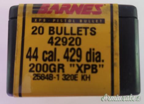 Palle cal. 44  marca Barnes 200 Grs.