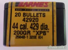 Palle cal. 44  marca Barnes 200 Grs.