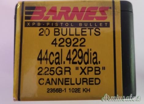 Palle monolitiche cal.44 Barnes 225 Grs