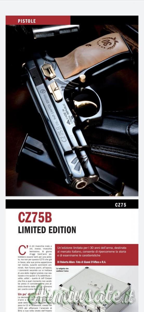 CZ | Ceska Zbrojovka Cz75B 30°anniversario 9x21mm IMI CZ | Ceska Zbrojovka Cz75B 30°anniversario 9x21mm IMI