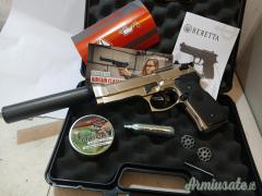 Umarex BERETTA 92fs NIKEL AIRGUN CUSTOM  4.5/.177