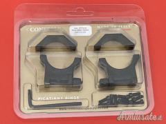 Anelli Contessa acciaio 30mm H12 attacco Picatinny