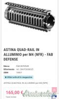 Astina guardamano FAB DEFENSE NFR RS per M4, AR15, MP15