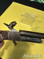 REVOLVER A SPILLO A DUE CANNE EIBAR MOD. PABLO JUARISTI EIBAR HACIA 1860