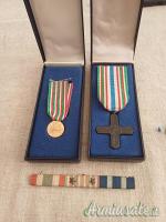 Medaglia Oro 18kt 50° Anniversario Della Vittoria 1918 - 1968 + croce