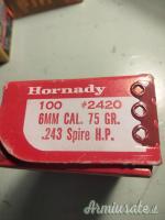 vendo bossoli e palle cal 25.06 e 243