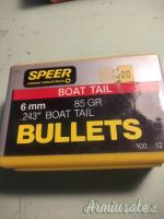 vendo bossoli e palle cal 25.06 e 243