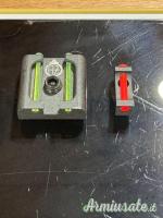 Set Tacca di mira fissa e Mirino fibra ottica per Glock - Zendl