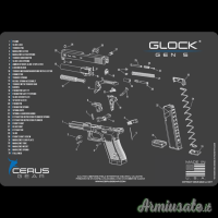 Cerus Gear Tappetino Pulizia Spaccato Glock 5 Gen