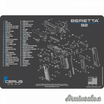 Cerus Gear Tappetino Pulizia Spaccato Beretta 92