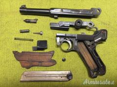 Luger P08 DWM, Finlandese, Tikkakoski, 1916, Sportiva, 9x19 (9 Parabellum)