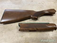 Calcio e asta per fucile sovrapposto di marca Beretta calibro 12 modello 686