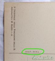 Cartolina epoca fascista “I° DECENNALE DELLA FONDAZIONE REGIA AERONAUTICA” Draghelli E.