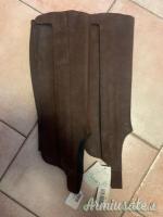 GHETTE IN PELLE MARRONE CAMBRELLE NUOVE