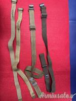 Cinghie militari originali per Garand + spallacci militari punzonati periodo WWII