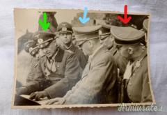 RR fotografia che ritrae il “FÜHRER” Adolf Hilter con il Comandante delle SS Himmler e il Gen. Jodl