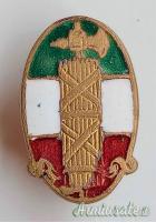 Estremamente rara coppia di distintivi epoca fascista PNF di primissimo tipo 1921 - 