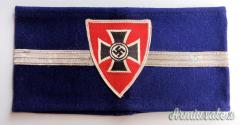 Rara fascia da braccio tedesca d’epoca nazista per “graduato” del “NS-REICHSKRIEGERBUND”
