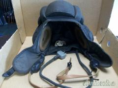 Casco carrista russo con set cuffie e microfono