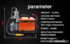 WARRIOR COMPRESSORE PCP 220V 4500PSI/310BAR 18KG 89X44X97CM 1.6KW 5M/0,5LT
