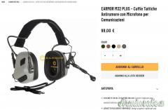 EARMOR M32 PLUS – Cuffie Elettroniche Antirumore