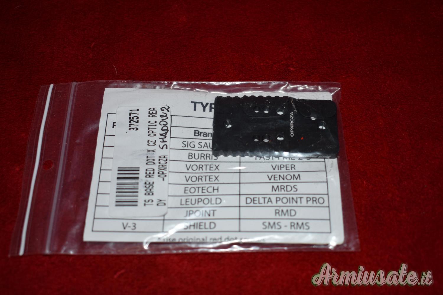 Base Tony System per red dot per CZ mod. Shadow 2 Optic Ready. Base Tony System per red dot per CZ mod. Shadow 2 Optic Ready.
