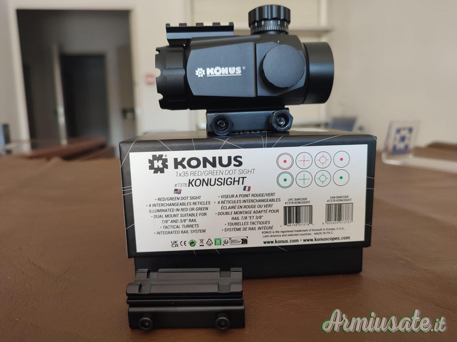 konus 1x35 red/green dot sight konus 1x35 red/green dot sight