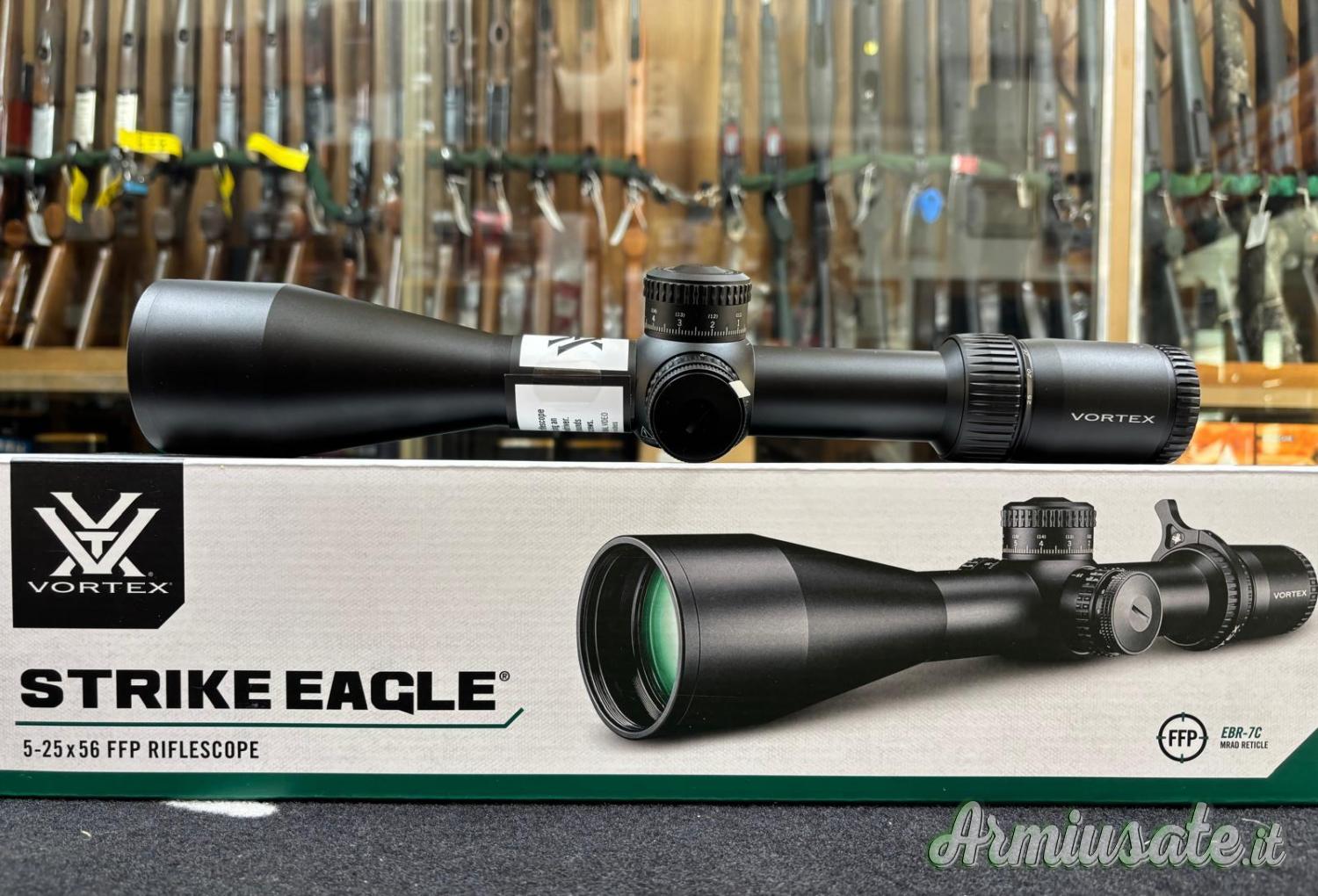 NUOVO - VORTEX OPTICS STRIKE EAGLE 5-25X56 FFP EBR-7C (Mrad) NUOVO - VORTEX OPTICS STRIKE EAGLE 5-25X56 FFP EBR-7C (Mrad)