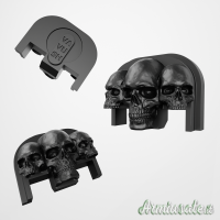 Piastra Decorativa Glock Back Slide Cap | Tre Teschi