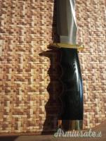 Muela Bufalo-17G Green Micarta Knife, Satin 440
