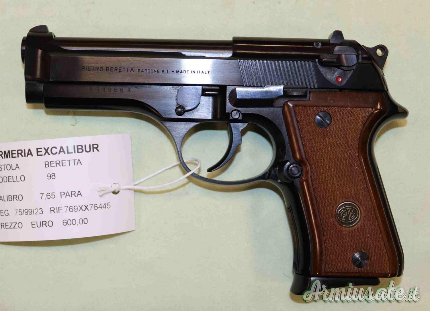 Pistola Beretta 98 Compact Cal. 7,65 Para Pistola Beretta 98 Compact Cal. 7,65 Para