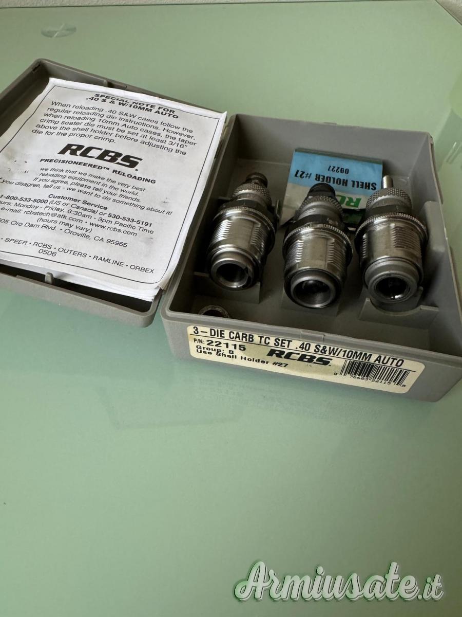 Vendo Dies RCBS cal. 40S&W usati 50 Euro Vendo Dies RCBS cal. 40S&W usati 50 Euro