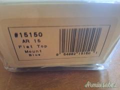 B-SQUARE attacco per AR15 flat top mount blue NUOVO codice 15150