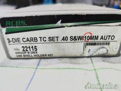 RCBS Full Lenght Die Set Cal. 40 S&W - codice 22115