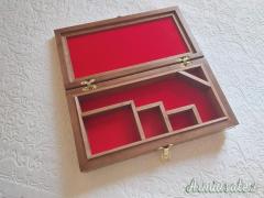 Cofanetto in noce per revolver western