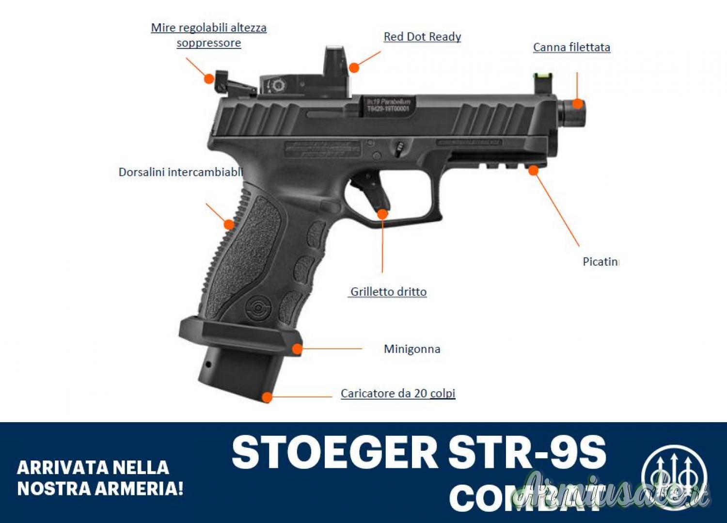 Stoeger STR-9S 9x19mm Parabellum | Luger | NATO Stoeger STR-9S 9x19mm Parabellum | Luger | NATO