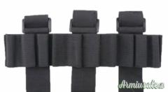 PORTA CARTUCCE IN CORDURA DA BRACCIO COLOR NERO 10 CARTUCCE