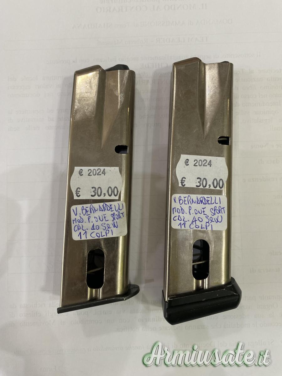 PER PISTOLA V. BERNARDELLI MOD. P. ONE SPORT CAL. 40SW DA 11 COLPI (NUOVI) (VEDI LA DESCRIZIONE) PER PISTOLA V. BERNARDELLI MOD. P. ONE SPORT CAL. 40SW DA 11 COLPI (NUOVI) (VEDI LA DESCRIZIONE)