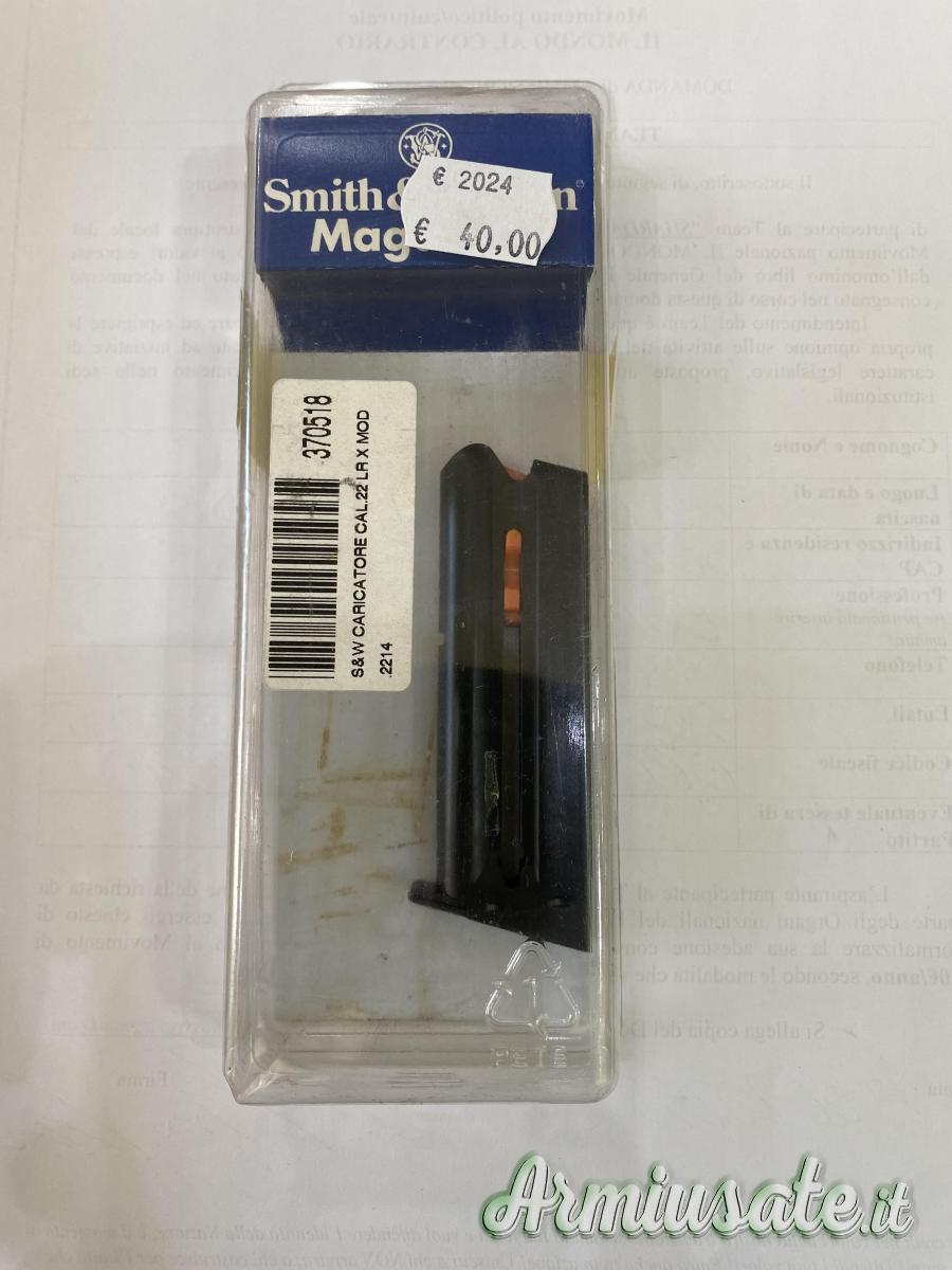 PER PISTOLA SEMIAUT. MARCA S&W MOD. 2213-2214 CAL. 22LR DA 8 COLPI (NUOVO) PER PISTOLA SEMIAUT. MARCA S&W MOD. 2213-2214 CAL. 22LR DA 8 COLPI (NUOVO)