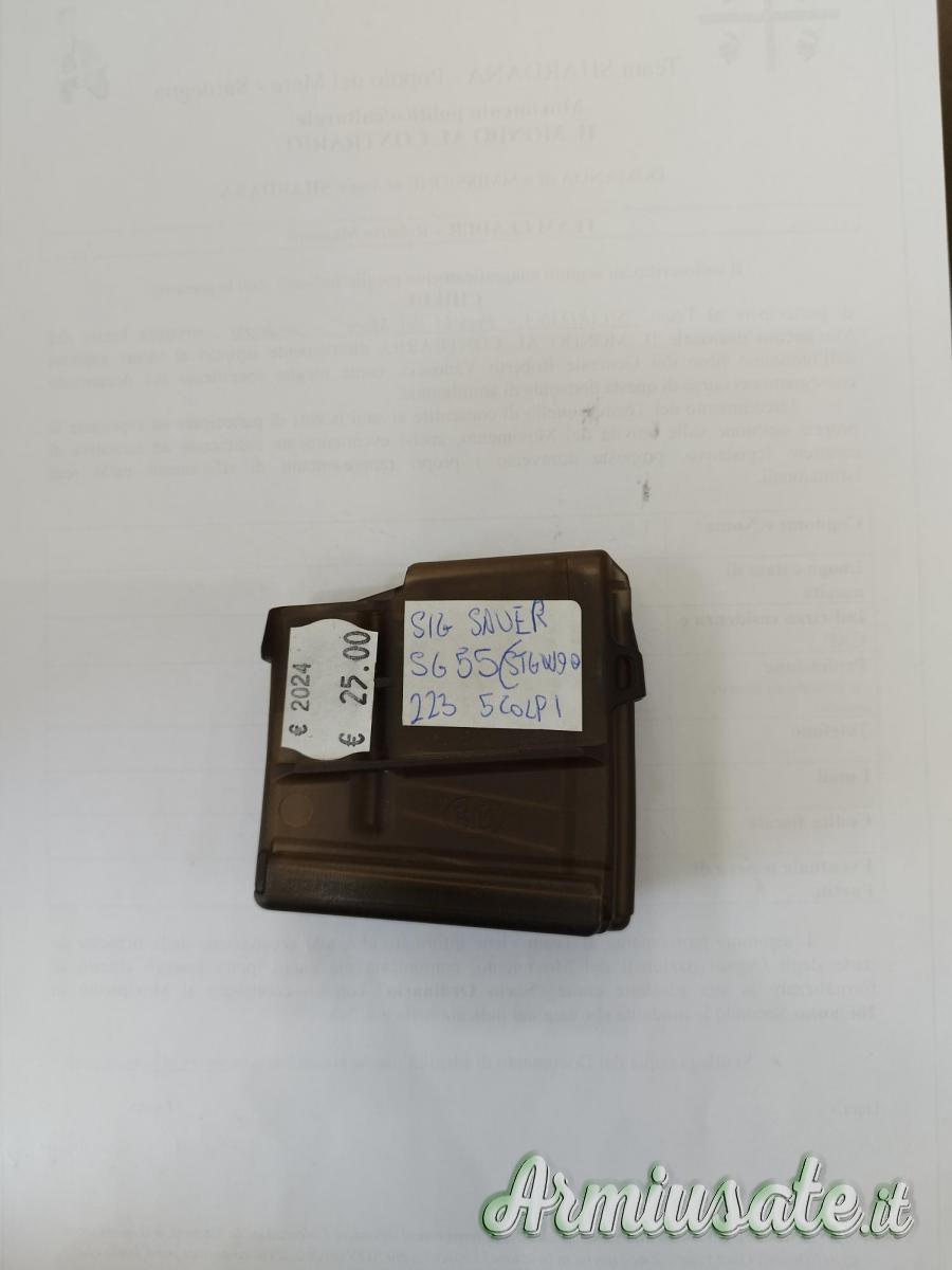 PER CARABINA SEMIAUT. MARCA SIG SAUER MOD. SG55 (STGW90) CAL. 223REM DA 5 COLPI (NUOVO) PER CARABINA SEMIAUT. MARCA SIG SAUER MOD. SG55 (STGW90) CAL. 223REM DA 5 COLPI (NUOVO)
