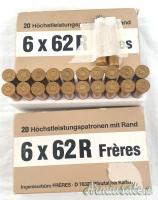Bossoli 6x62R Freres MEN 1° sparo 42 pz.