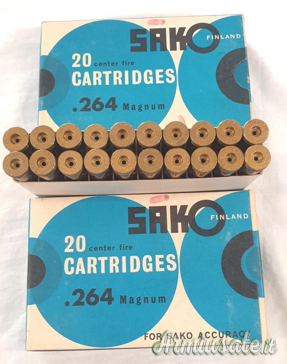 Bossoli 264 Win Mag Sako 1° sparo disinnescati 40 pz. Bossoli 264 Win Mag Sako 1° sparo disinnescati 40 pz.