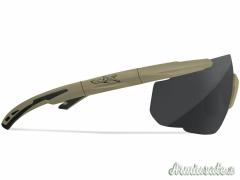 WILEY X SABER ADVANCED LENTI SMOKE/CLEAR/RUST - MONTATURA TAN