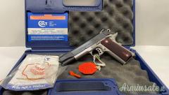 Colt 1911 COMBAT ELIT MODEL 0 BITONE BLUE/SS .45 ACP