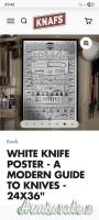 knafs poster a modern guide to knives 24x36
