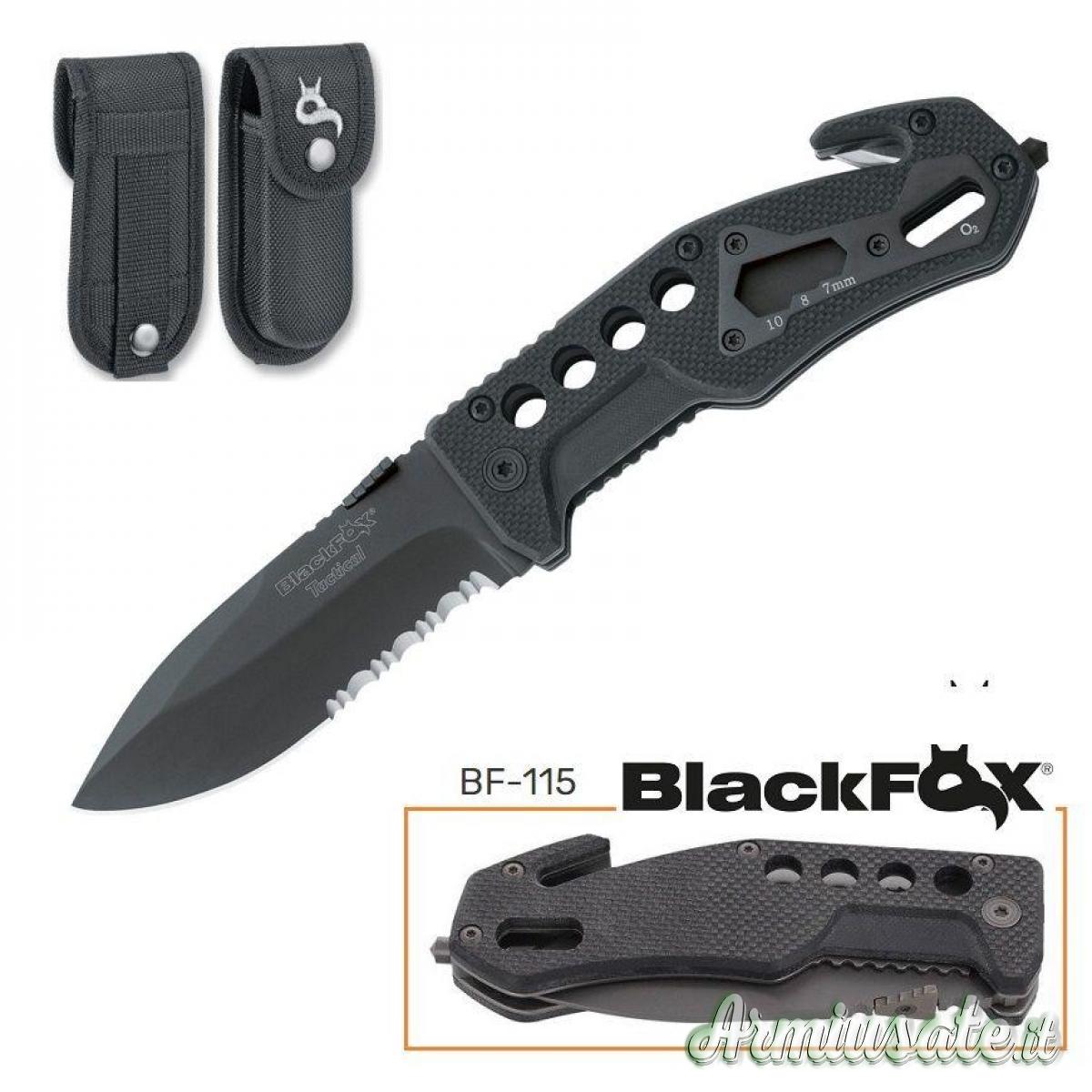 FOX BlackFox Tactical knife Nero BF-115 FOX BlackFox Tactical knife Nero BF-115