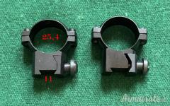 Anelli ottica bench rest dia 25,4/26 mm scina 11 alluminio